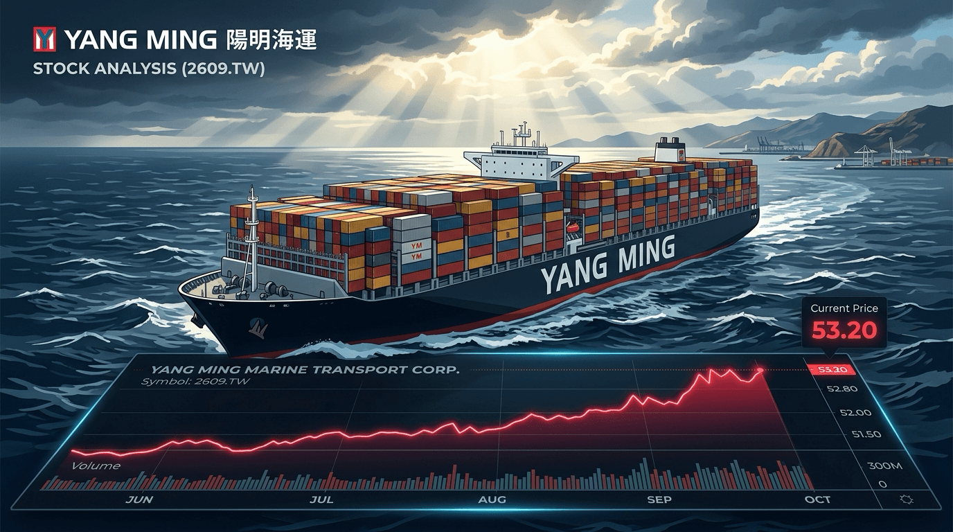 2609 陽明 航運龍頭運價與籌碼分析圖